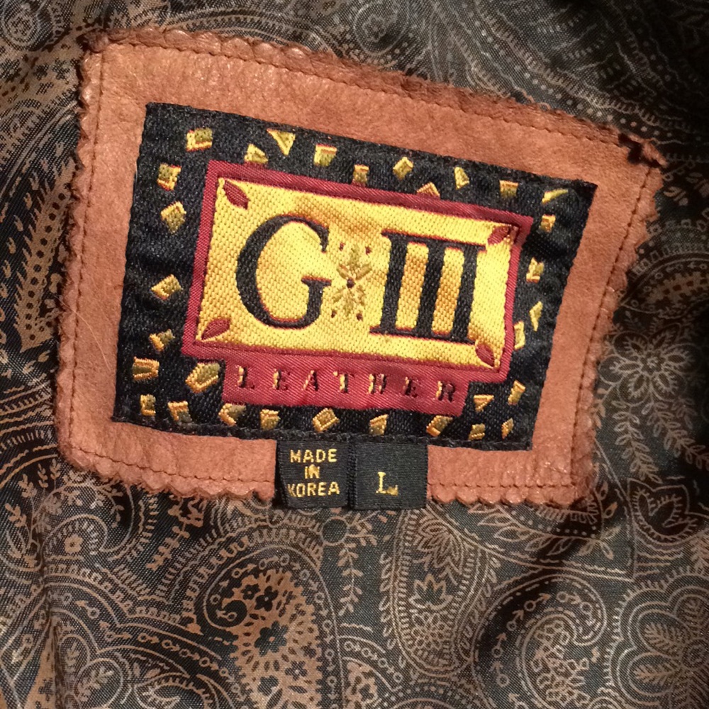 Women’s brown leather jacket. Never worn. Large - Picture 2 of 4